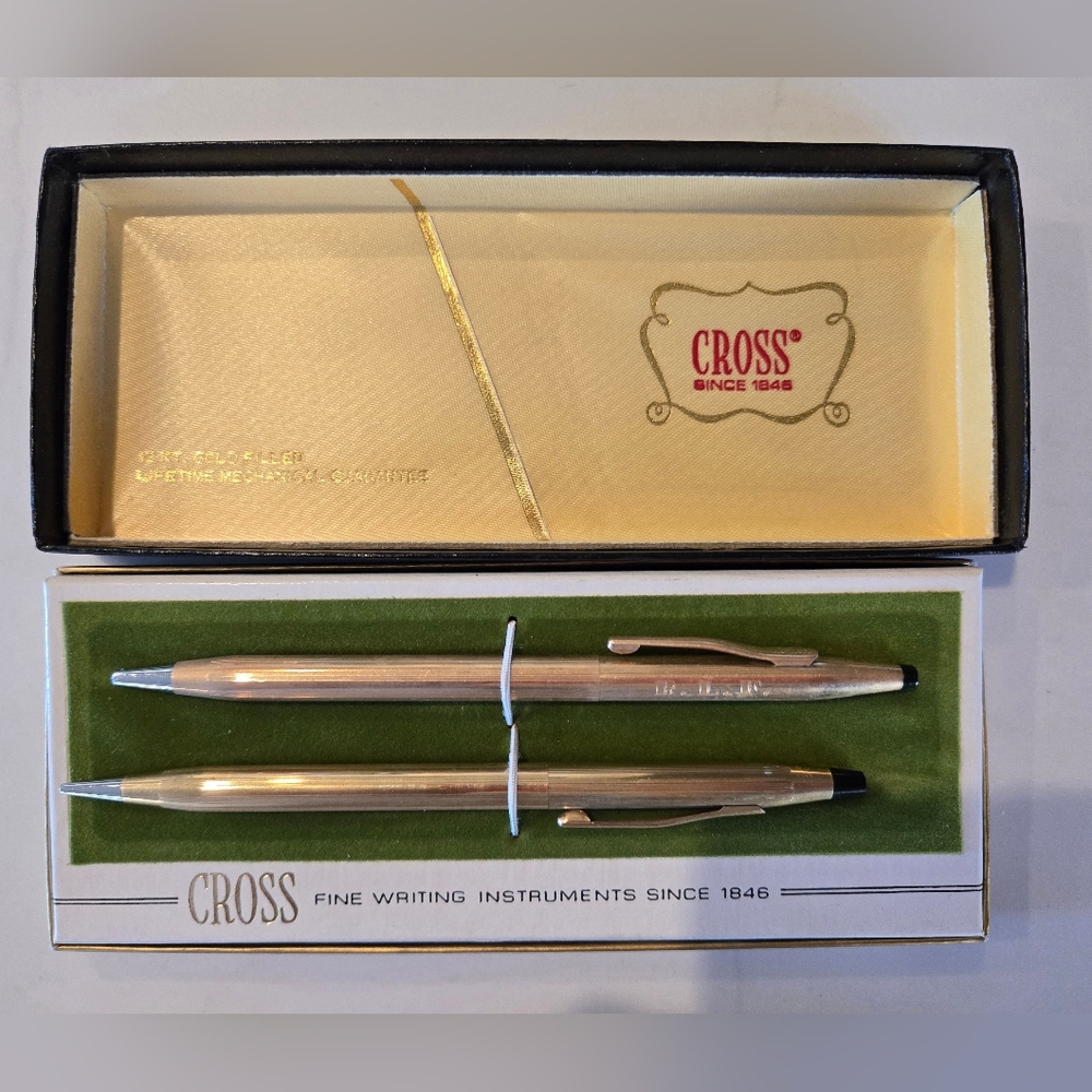 Cross 12k Gold Pen and Pencil Set